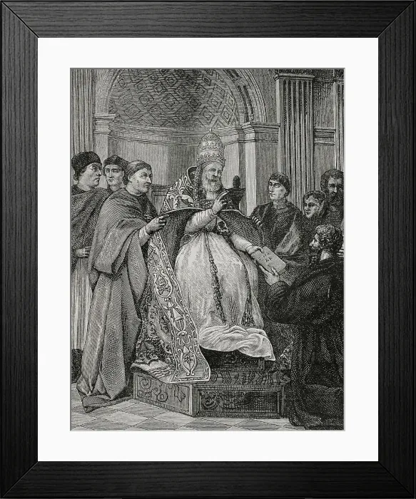 Framed Print : Gregory IX (1170-1241). Pope of the Catholic Church Framed Print : Gregory IX (1170-1241). Pope of the Catholic Church