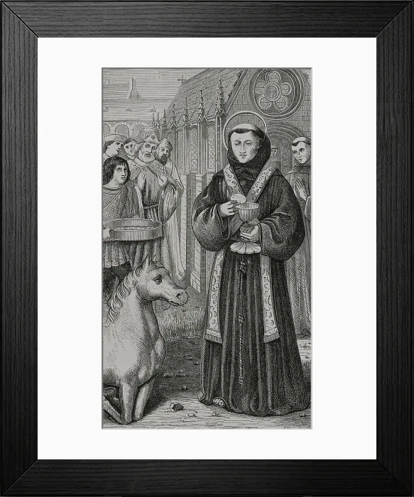 Framed Print : St. Anthony of Padua (1195-1231). Franciscan friar Framed Print : St. Anthony of Padua (1195-1231). Franciscan friar