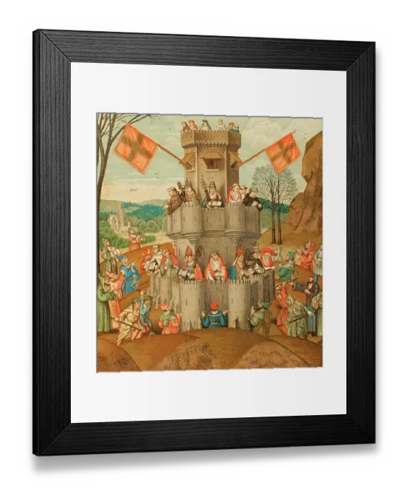 Framed Print : Representation of the Catholic Church as a Fortress Framed Print : Representation of the Catholic Church as a Fortress