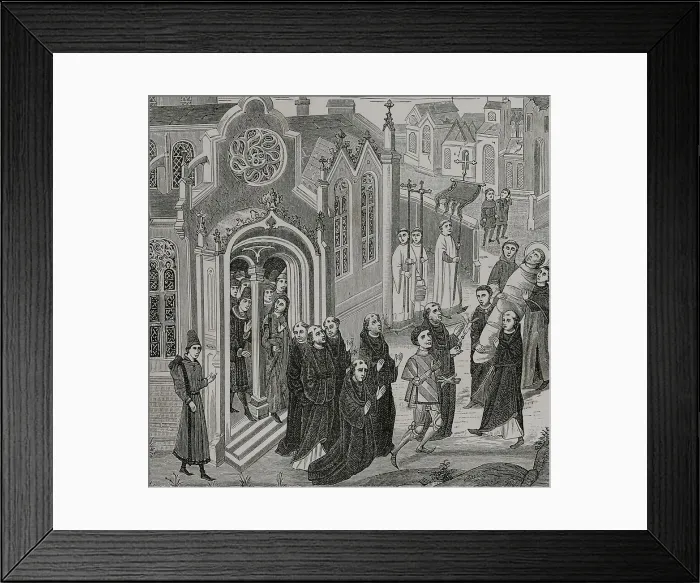 Framed Print : Benedictine monastery of Vezelay, in Burgundy Framed Print : Benedictine monastery of Vezelay, in Burgundy