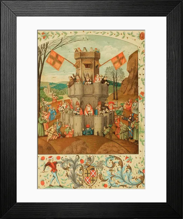 Framed Print : Representation of the Catholic Church as a Fortress Framed Print : Representation of the Catholic Church as a Fortress