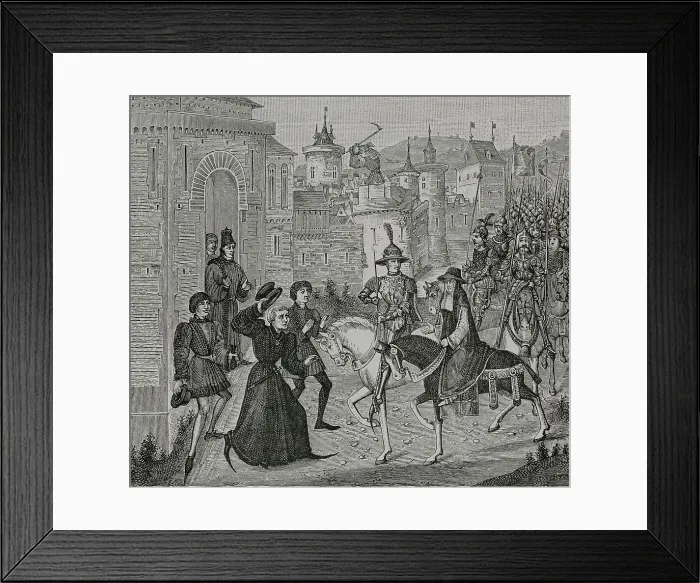Framed Print : Entrance into Avignon of the French King Louis Framed Print : Entrance into Avignon of the French King Louis