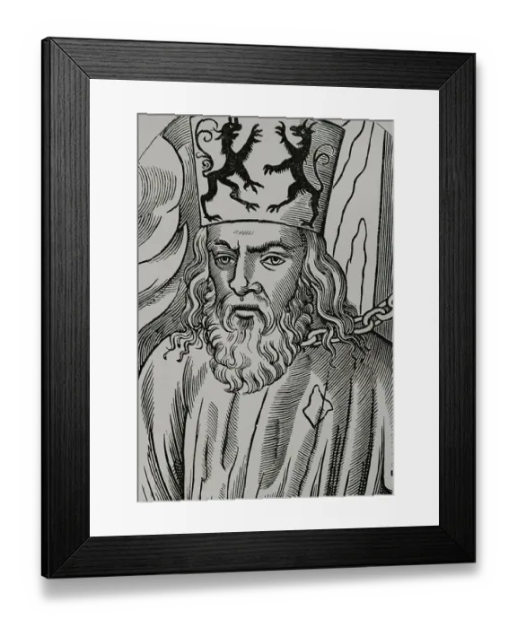 Framed Print : Jerome of Prague (1360-1416). Czech scholastic Framed Print : Jerome of Prague (1360-1416). Czech scholastic