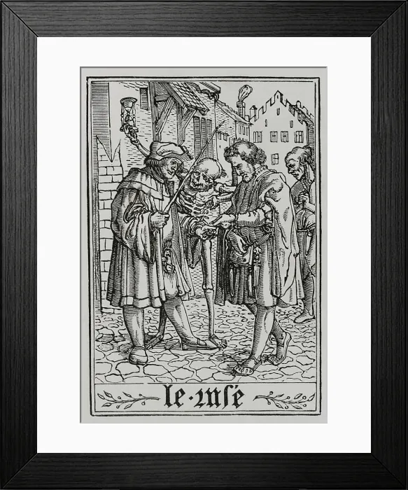 Framed Print : The Lawyer. A lawyer takes money in the middle Framed Print : The Lawyer. A lawyer takes money in the middle