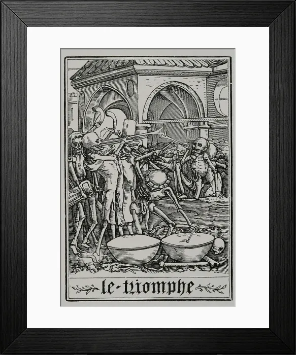Framed Print : The triumph. Bones of all the dead. Series Framed Print : The triumph. Bones of all the dead. Series