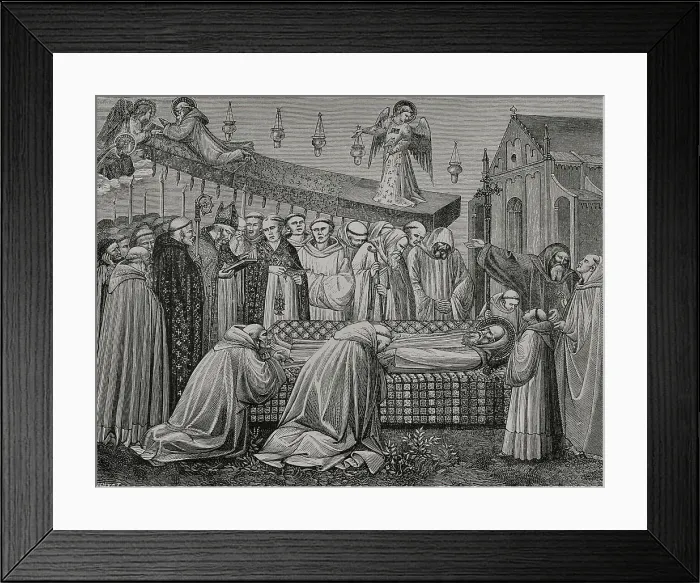 Framed Print : Benedict of Nursia (480-547). Italian Christian Framed Print : Benedict of Nursia (480-547). Italian Christian