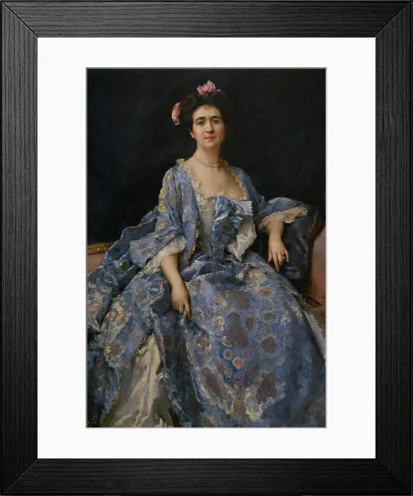 Framed Print : Portrait of Maria Hahn, the Painter's Wife, 1901 Framed Print : Portrait of Maria Hahn, the Painter's Wife, 1901