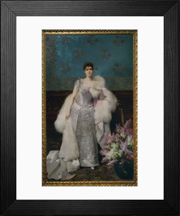 Framed Print : Portrait of Francisca Aparicio Merida, Marquise Framed Print : Portrait of Francisca Aparicio Merida, Marquise