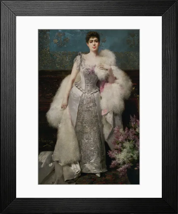 Framed Print : Portrait of Francisca Aparicio Merida, Marquise Framed Print : Portrait of Francisca Aparicio Merida, Marquise