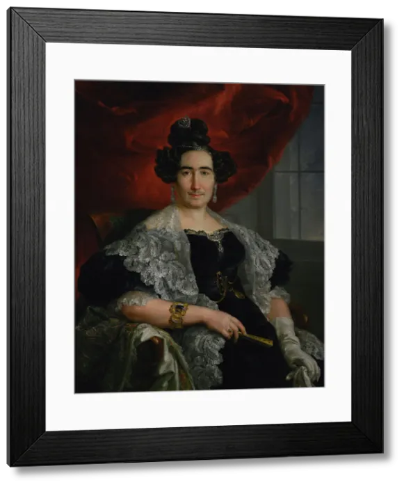 Framed Print : Mrs. Delicado de Imaz, ca. 1836, by Vicente Lopez Framed Print : Mrs. Delicado de Imaz, ca. 1836, by Vicente Lopez