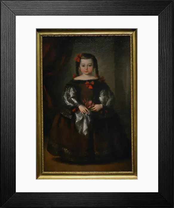 Framed Print : Portrait of a Girl in the 17th-century Style Framed Print : Portrait of a Girl in the 17th-century Style