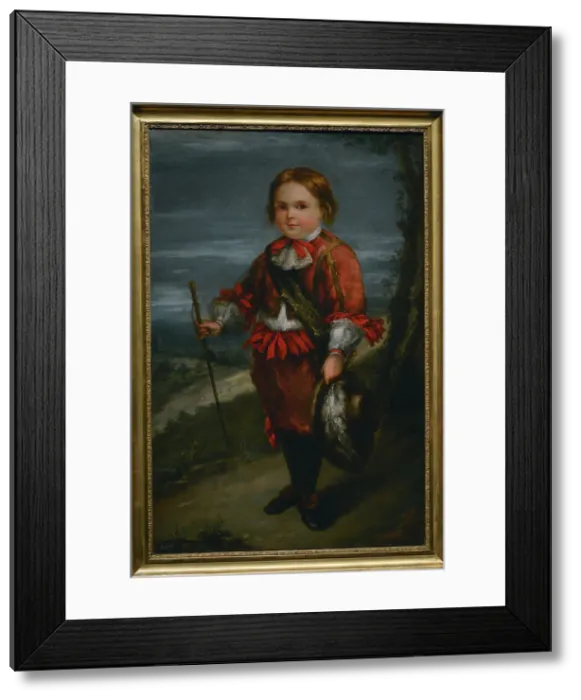 Framed Print : Portrait of a Boy in the 17th-century Style, by Framed Print : Portrait of a Boy in the 17th-century Style, by