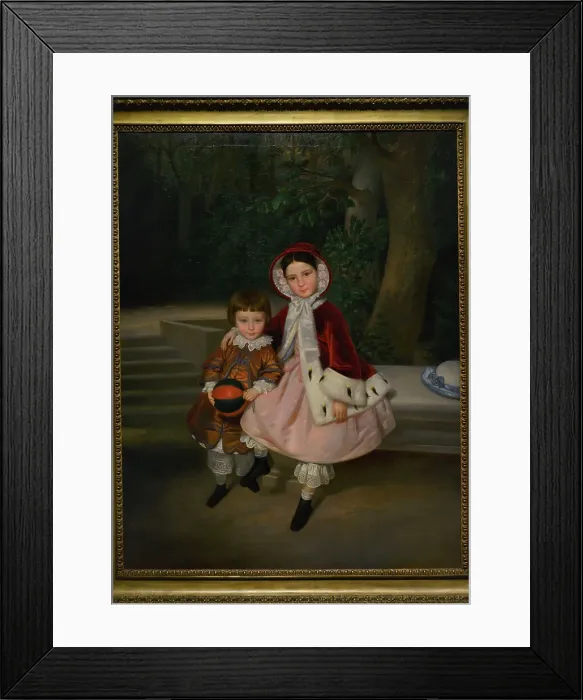 Framed Print : Manuel and Matilde Alvarez Amoros. Portrait by Framed Print : Manuel and Matilde Alvarez Amoros. Portrait by