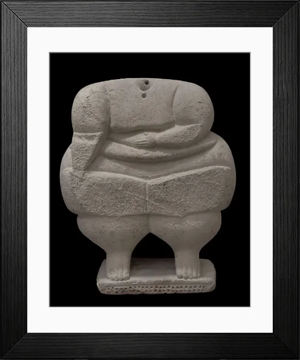 Framed Print : Headless sculpture of a standing human figure Framed Print : Headless sculpture of a standing human figure