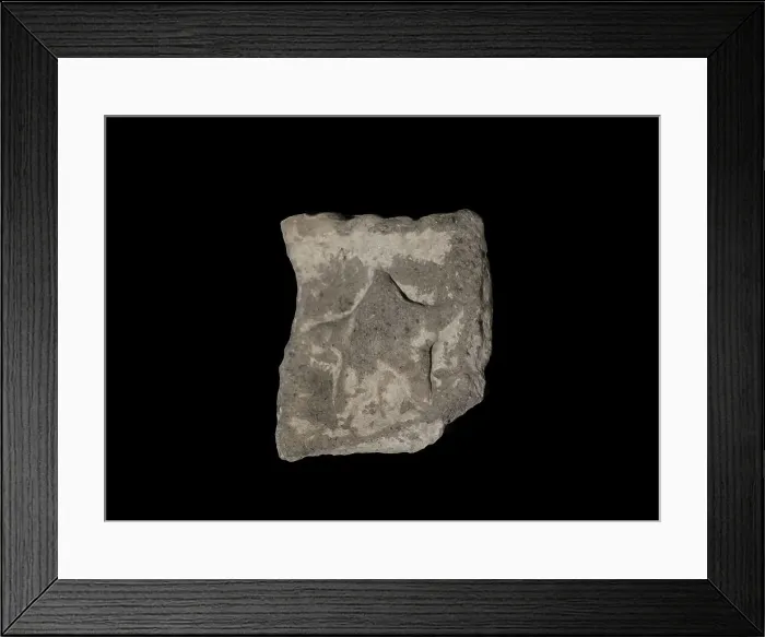 Framed Print : Temple Period (4000 to 2500 BC). Malta. Rim sherd Framed Print : Temple Period (4000 to 2500 BC). Malta. Rim sherd
