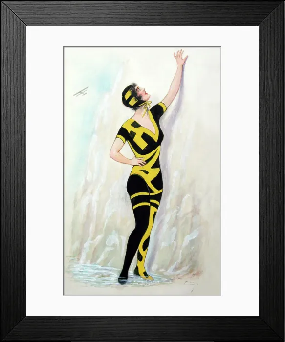 Framed Print : Bathing girl Framed Print : Bathing girl