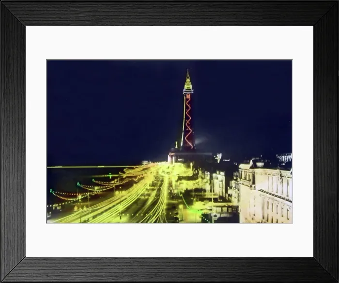 Framed Print : Blackpool Tower and the illuminations Framed Print : Blackpool Tower and the illuminations