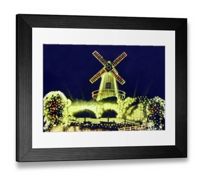 Framed Print : Windmill Tableau, Blackpool Illuminations Framed Print : Windmill Tableau, Blackpool Illuminations