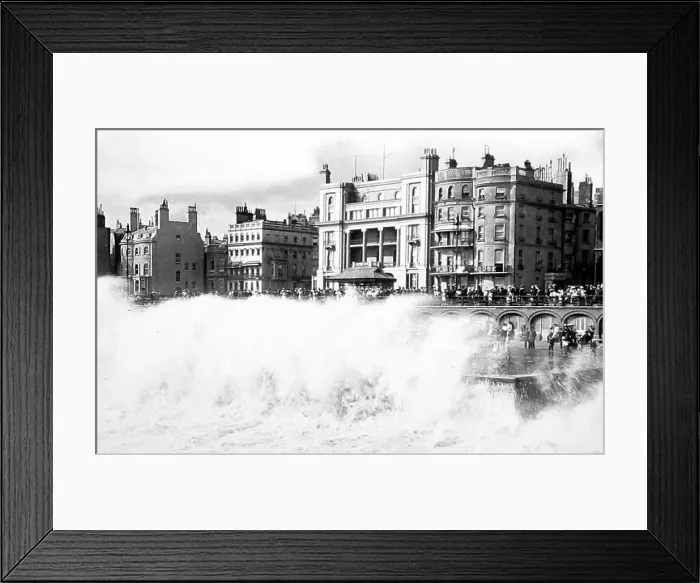 Framed Print : A rough sea at Blackpool Framed Print : A rough sea at Blackpool