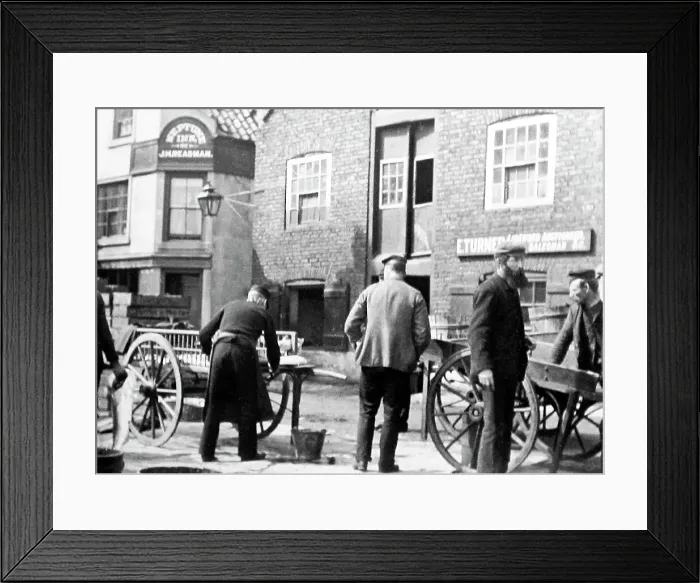 Framed Print : Fish Market, Whitby Framed Print : Fish Market, Whitby