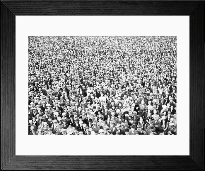 Framed Print : A crowd of people Framed Print : A crowd of people