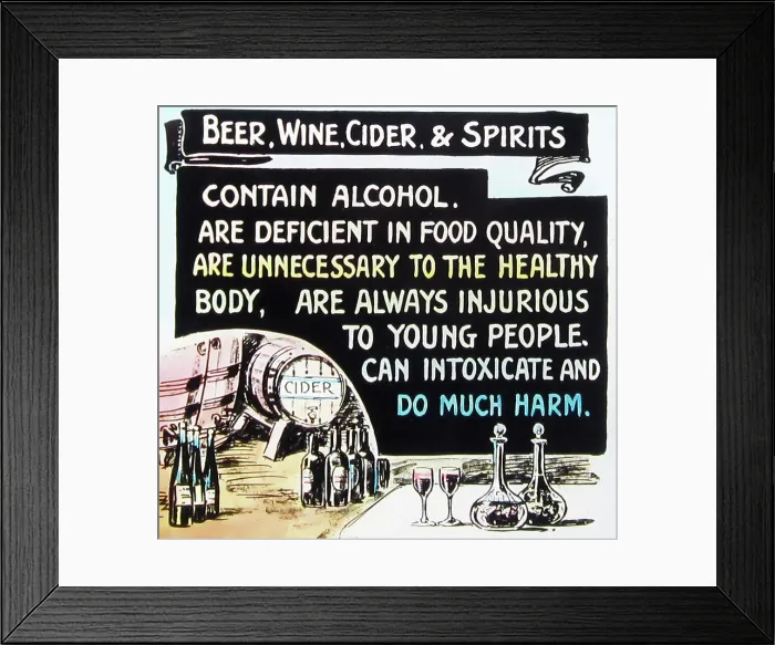Framed Print : Temperance message Framed Print : Temperance message