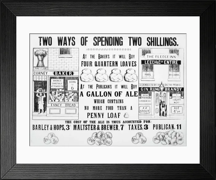 Framed Print : Temperance message Framed Print : Temperance message