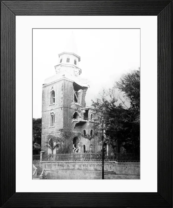 Framed Print : Parish Church, Kingston, Jamaica earthquake Framed Print : Parish Church, Kingston, Jamaica earthquake