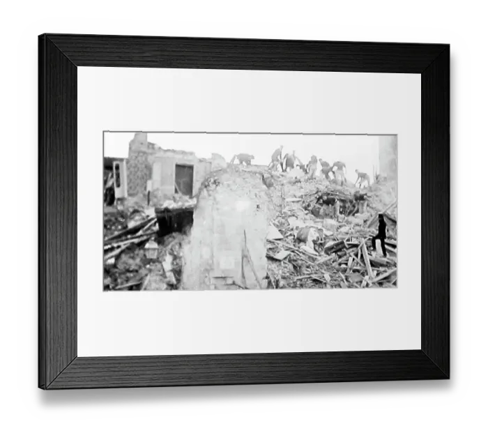 Framed Print : Earthquake in Messina, Italy Framed Print : Earthquake in Messina, Italy