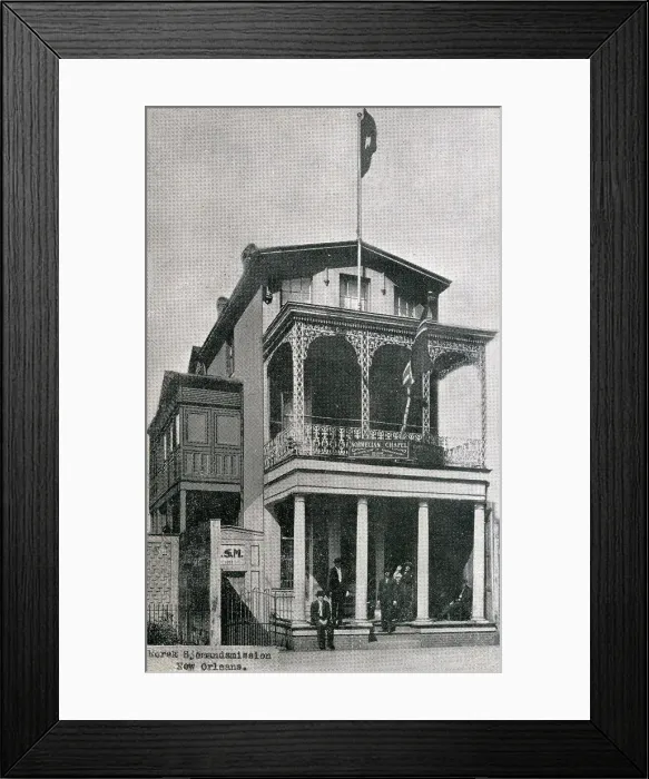 Framed Print : Norwegian Seamen's Mission - New Orleans, Louisiana Framed Print : Norwegian Seamen's Mission - New Orleans, Louisiana