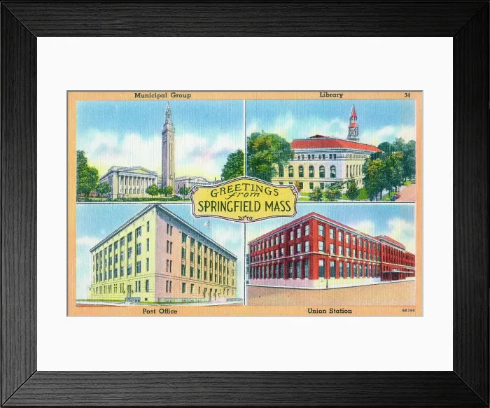 Framed Print : Springfield, Massachusetts, USA Framed Print : Springfield, Massachusetts, USA