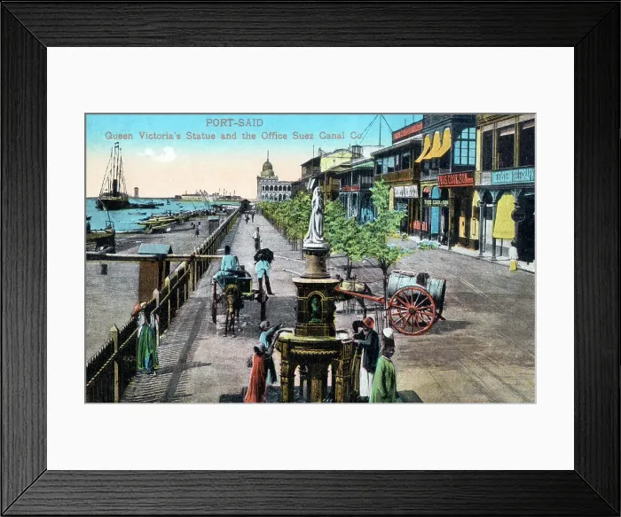 Framed Print : Egypt, Port Said - Queen Victoria's Statue Framed Print : Egypt, Port Said - Queen Victoria's Statue