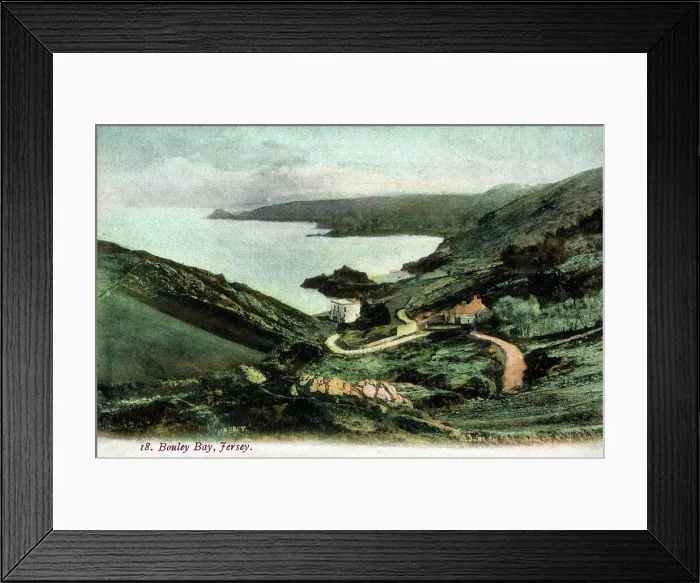 Framed Print : Bouley Bay, Jersey, Channel Islands Framed Print : Bouley Bay, Jersey, Channel Islands