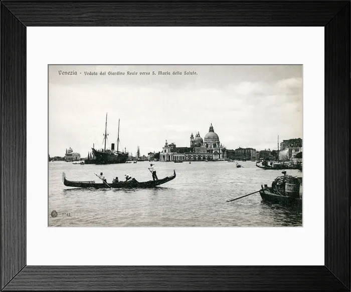 Framed Print : Venice - Giardini Reali towards S. Maria della Salute Framed Print : Venice - Giardini Reali towards S. Maria della Salute
