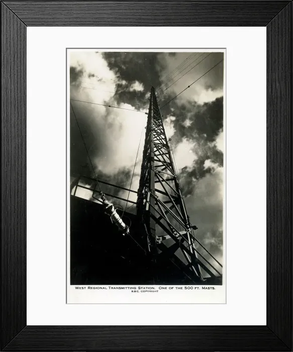 Framed Print : West Regional Transmitting Station - One of the 500ft. masts Framed Print : West Regional Transmitting Station - One of the 500ft. masts