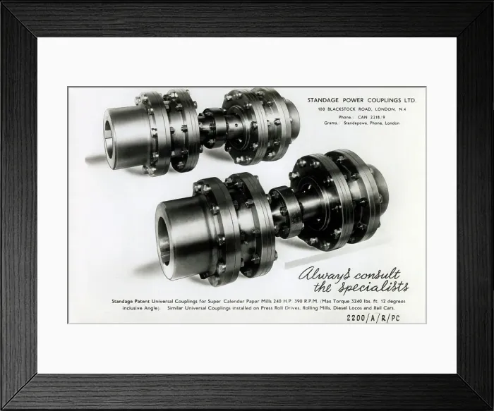Framed Print : Couplings by Standage Power Couplings Ltd Framed Print : Couplings by Standage Power Couplings Ltd