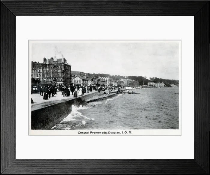 Framed Print : Douglas, Isle of Man - Central Promenade, Douglas Framed Print : Douglas, Isle of Man - Central Promenade, Douglas