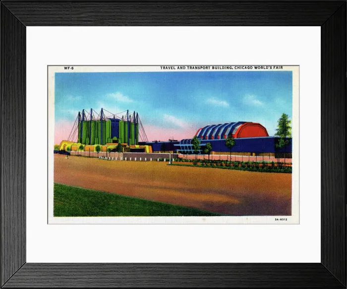 Framed Print : Chicago World's Fair - Travel and Transport Building Framed Print : Chicago World's Fair - Travel and Transport Building