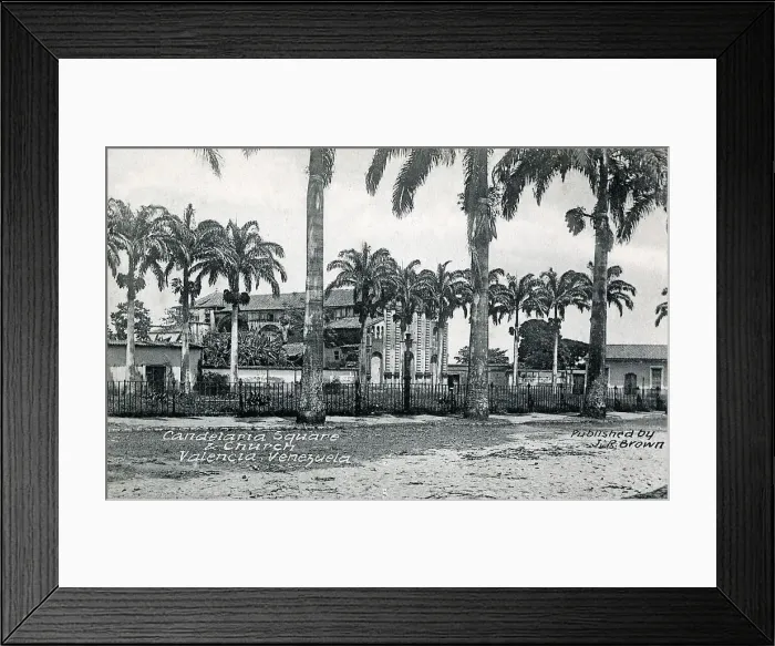Framed Print : Candelaria Square and Church, Valencia, Venezuela Framed Print : Candelaria Square and Church, Valencia, Venezuela