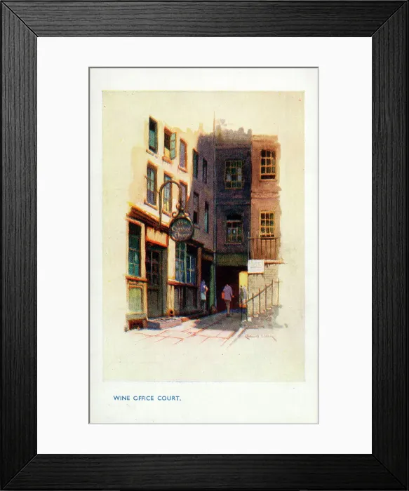 Framed Print : Wine Office Court, City of London Framed Print : Wine Office Court, City of London
