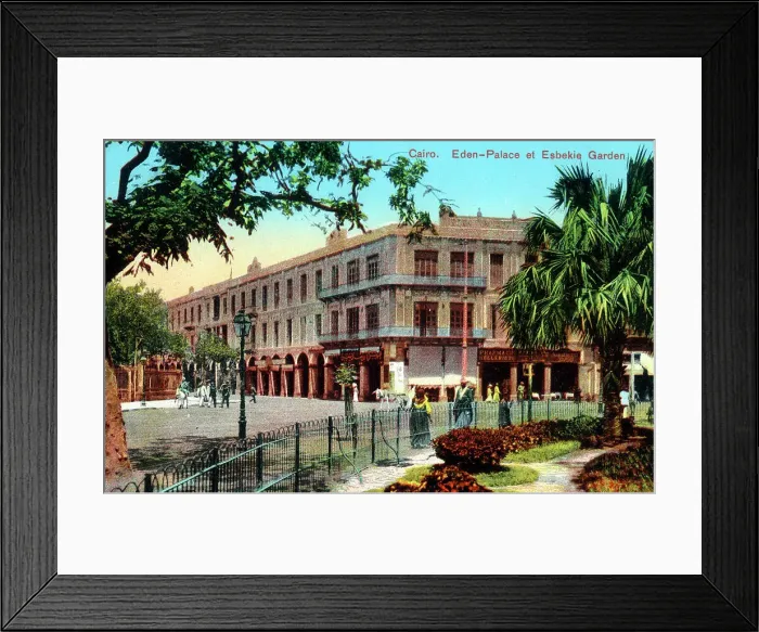 Framed Print : Cairo, Eden Palace Hotel, Esbekie Garden Framed Print : Cairo, Eden Palace Hotel, Esbekie Garden