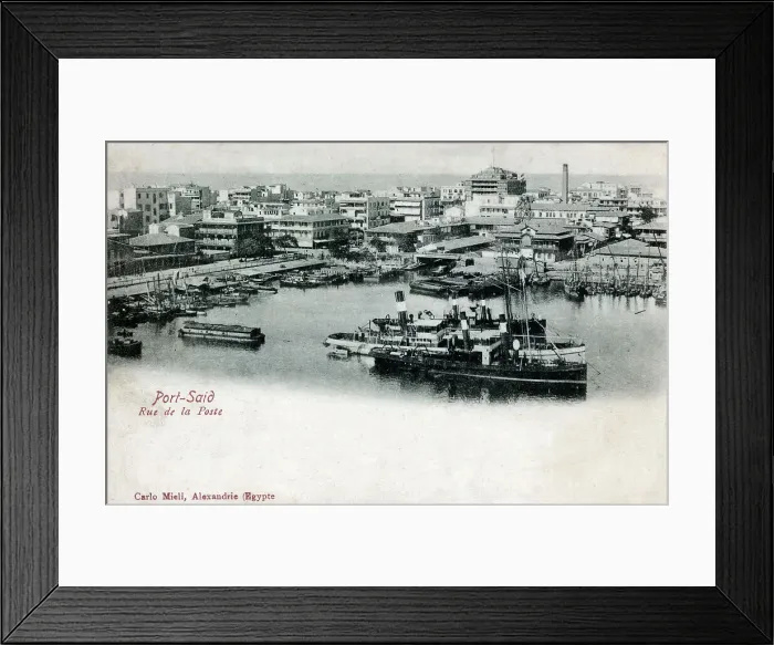 Framed Print : Rue de la Poste (Post Street) - Port Said, Egypt Framed Print : Rue de la Poste (Post Street) - Port Said, Egypt