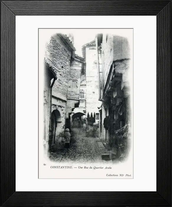 Framed Print : A Street in the Arab Quarter, Constantine, Algeria