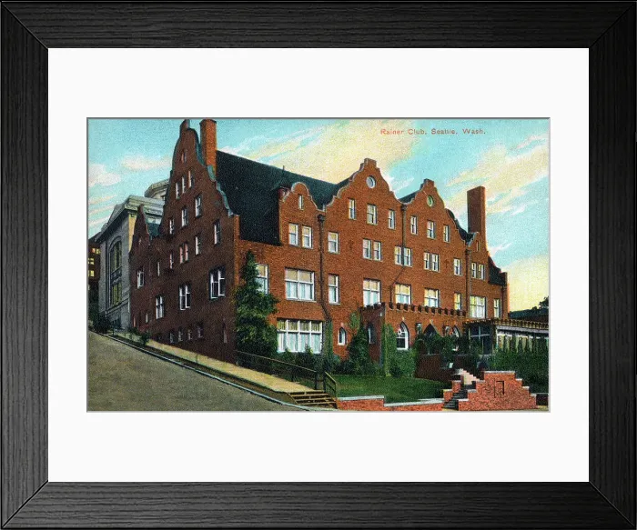 Framed Print : Rainer Club, Seattle, Washington, USA Framed Print : Rainer Club, Seattle, Washington, USA