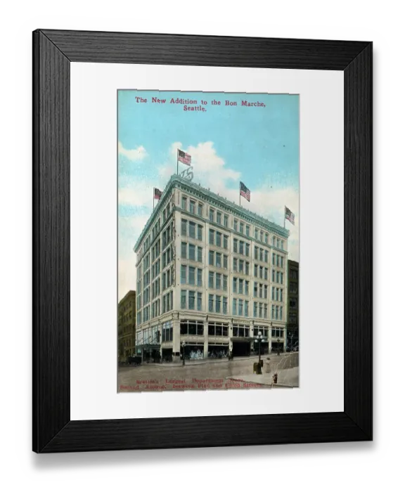 Framed Print : Bon Marche Department Store, Seattle, Washington, USA Framed Print : Bon Marche Department Store, Seattle, Washington, USA