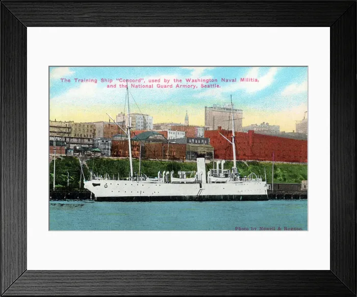 Framed Print : Training Ship Concord, Seattle, Washington, USA Framed Print : Training Ship Concord, Seattle, Washington, USA