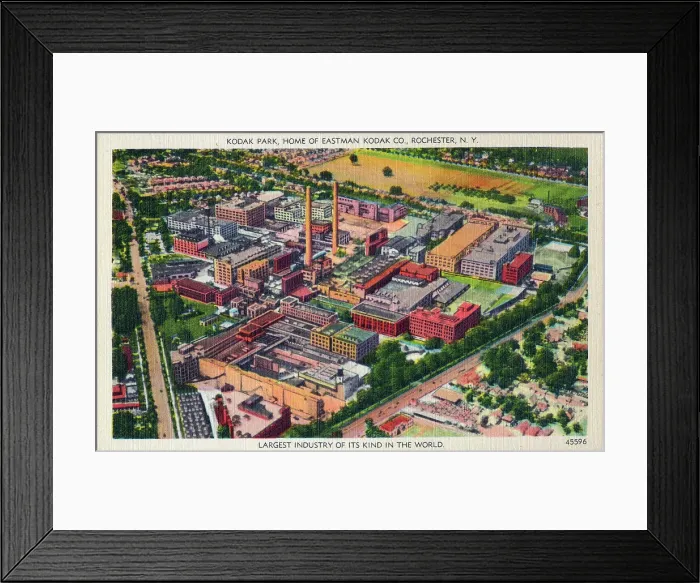 Framed Print : Aerial View of Kodak Park, home of Eastman Kodak Co Framed Print : Aerial View of Kodak Park, home of Eastman Kodak Co