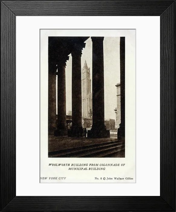 Framed Print : Woolworth Building viewed from the Municipal Building Framed Print : Woolworth Building viewed from the Municipal Building