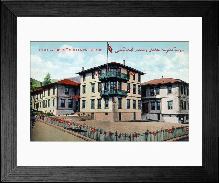 Framed Print : Bursa, Turkey - Teacher Training School and Primary School Framed Print : Bursa, Turkey - Teacher Training School and Primary School