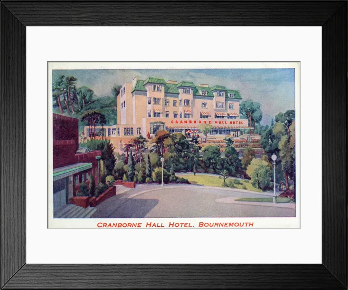 Framed Print : Cranborne Hall Hotel, Bournemouth, Dorset
